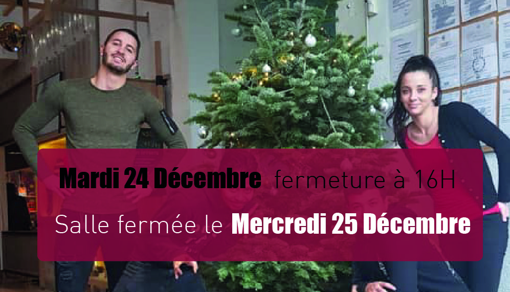 Horaires spécifiques Noël 